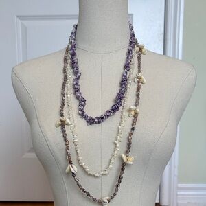 Lot of 3 Shell Necklaces